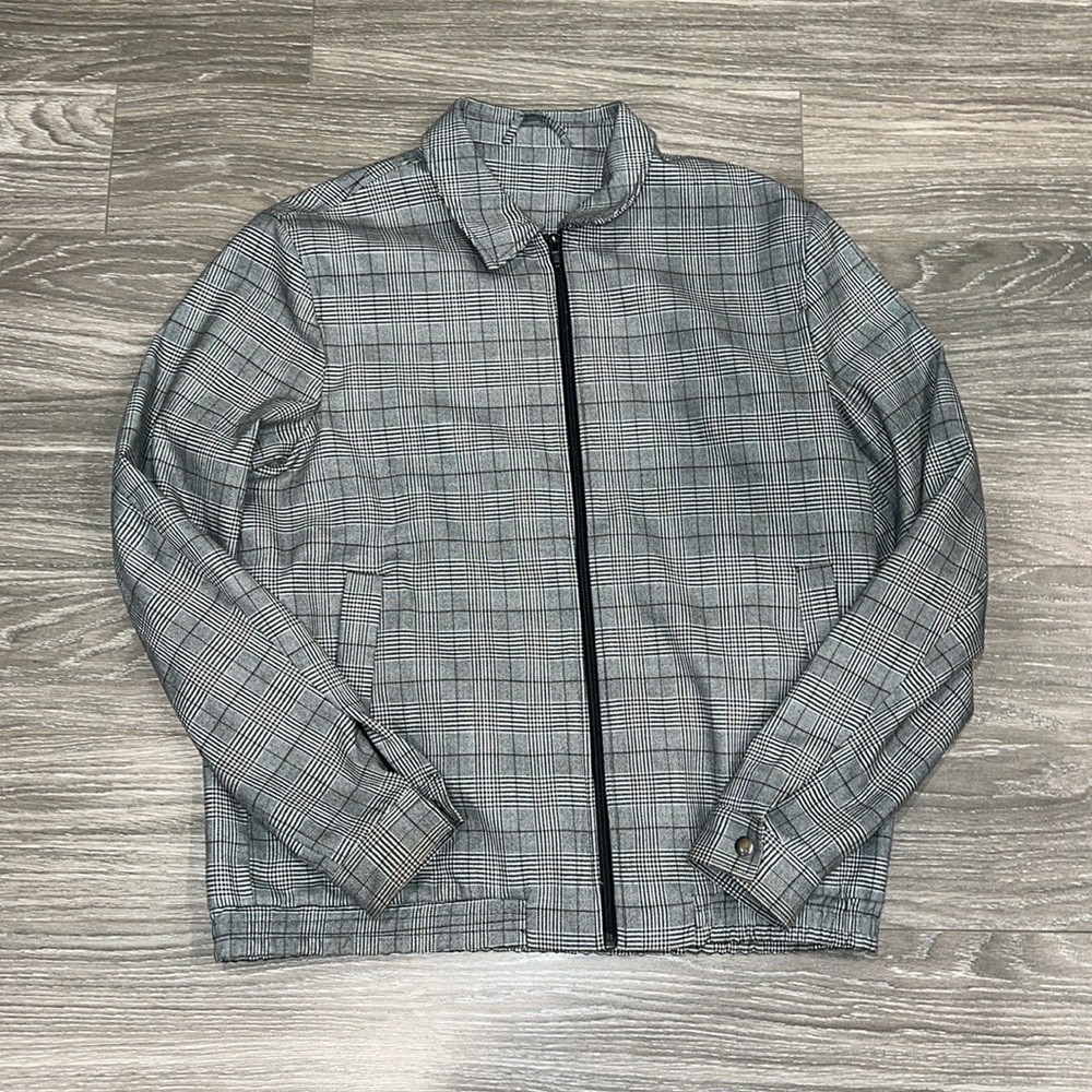 Topman checkered chore coat. Size L.